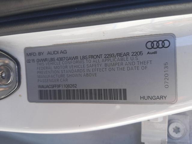 Photo 10 from auction – 2015 AUDI A3 PREMIUM with VIN WAUACGFF9F1108262