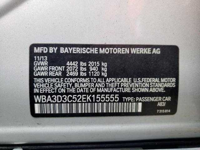 Photo 10 from auction – 2014 BMW 328 D with VIN WBA3D3C52EK155555
