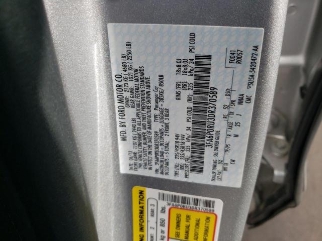 Photo 10 from auction – 2013 FORD FUSION TIT with VIN 3FA6P0RU3DR370589
