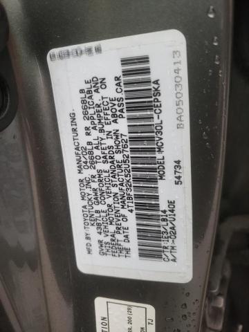 Photo 10 from auction – 2002 TOYOTA CAMRY LE with VIN 4T1BF32K52U527627