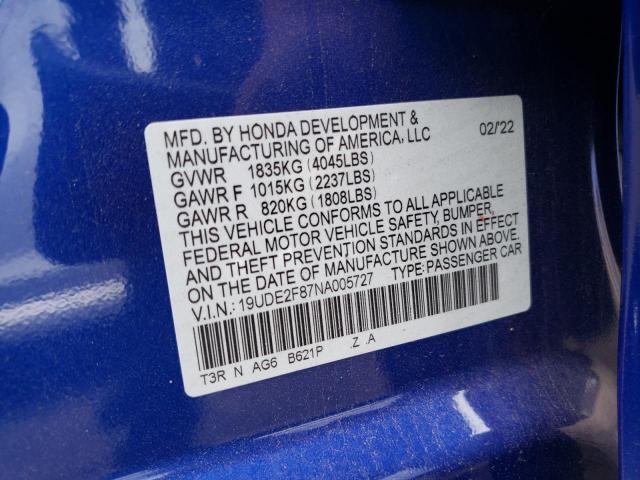 Photo 10 from auction – 2022 ACURA ILX PREMIU with VIN 19UDE2F87NA005727