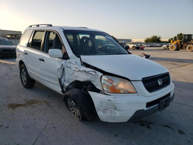 HONDA PILOT EX 2003 with VIN 2HKYF184X3H552580 - Photo from auction