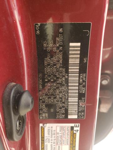 Photo 10 from auction – 2004 TOYOTA HIGHLANDER with VIN JTEGD21A640103477