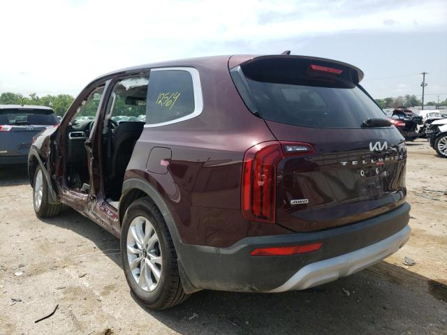 Photo 3 from auction – 2022 KIA TELLURIDE with VIN 5XYP2DHC9NG240809