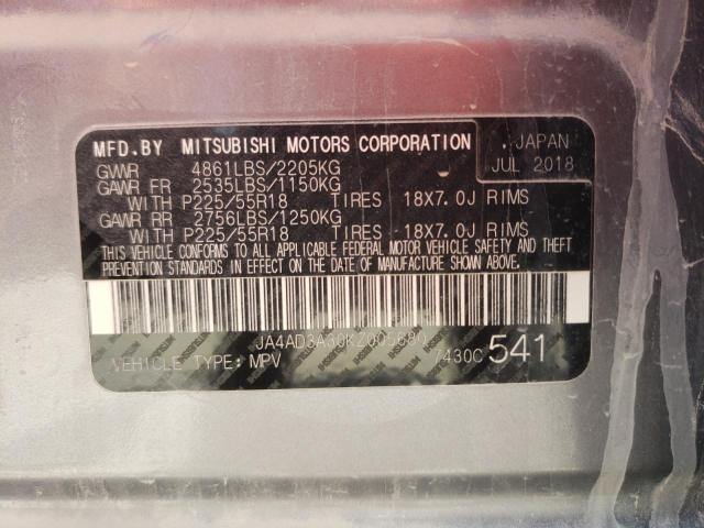 Photo 10 from auction – 2019 MITSUBISHI OUTLANDER with VIN JA4AD3A30KZ005680