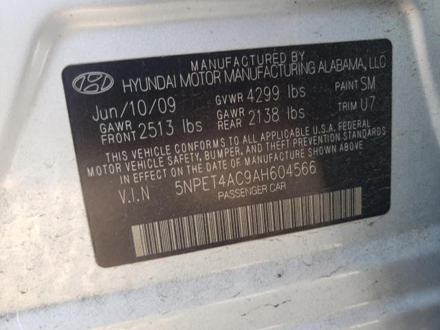 Photo 10 from auction – 2010 HYUNDAI SONATA GLS with VIN 5NPET4AC9AH604566