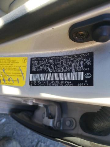 Photo 10 from auction – 2005 LEXUS ES 330 with VIN JTHBA30G555056805