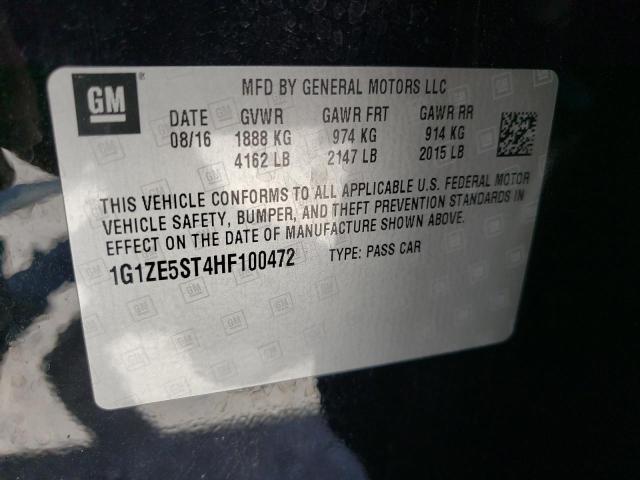 Photo 10 from auction – 2017 CHEVROLET MALIBU LT with VIN 1G1ZE5ST4HF100472