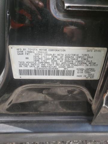 Photo 10 from auction – 2001 TOYOTA RAV4 with VIN JTEGH20VX10039366