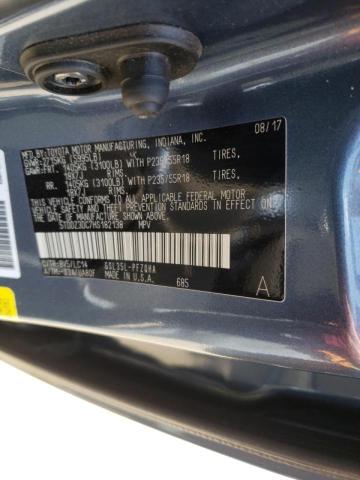Photo 10 from auction – 2017 TOYOTA SIENNA XLE with VIN 5TDDZ3DC7HS182138