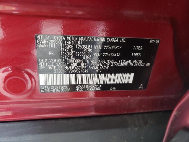 Photo 10 from auction – 2021 TOYOTA RAV4 LE with VIN 4T3D6RFV8MU055272