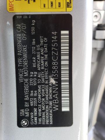 Photo 10 from auction – 2008 BMW 535 I with VIN WBANW13588CZ75144