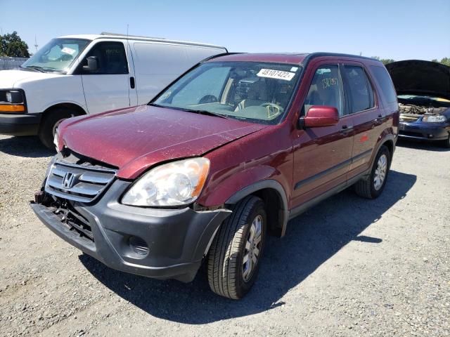 Photo 2 from auction – 2006 HONDA CR-V EX with VIN JHLRD68876C022371