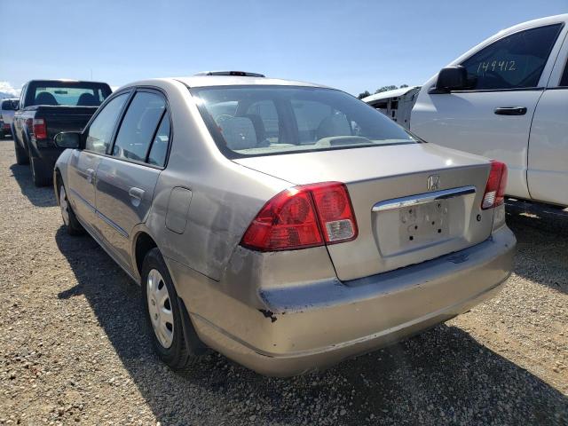 Photo 3 from auction – 2003 HONDA CIVIC LX with VIN 2HGES16583H574792