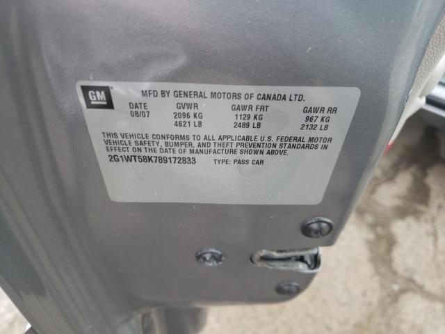 Photo 10 from auction – 2008 CHEVROLET IMPALA LT with VIN 2G1WT58K789172833