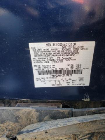 Photo 10 from auction – 2012 FORD TAURUS LIM with VIN 1FAHP2JWXCG127823