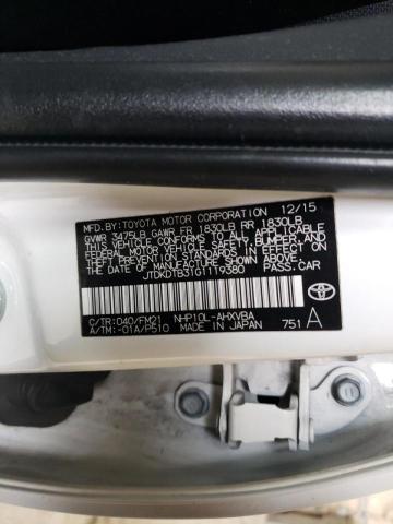 Photo 10 from auction – 2016 TOYOTA PRIUS C with VIN JTDKDTB31G1119380