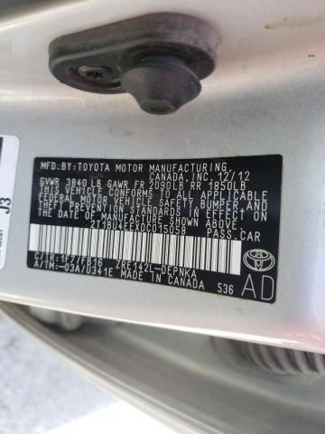 Photo 10 from auction – 2013 TOYOTA COROLLA BA with VIN 2T1BU4EEXDC015058
