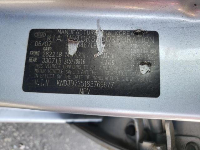 Photo 10 from auction – 2008 KIA SORENTO EX with VIN KNDJD735185769677