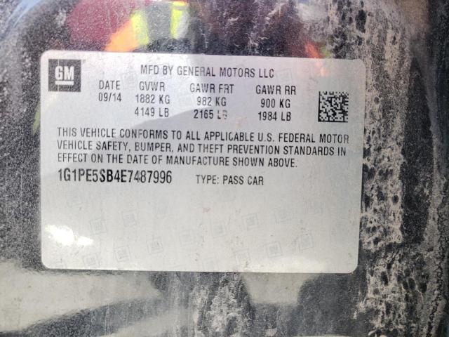 Photo 10 from auction – 2014 CHEVROLET CRUZE LT with VIN 1G1PE5SB4E7487996
