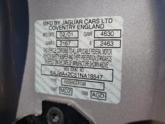 Photo 10 from auction – 2001 JAGUAR XK8 with VIN SAJDA42C51NA18547
