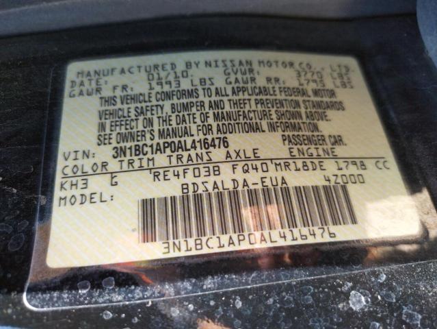 Photo 10 from auction – 2010 NISSAN VERSA S with VIN 3N1BC1AP0AL416476