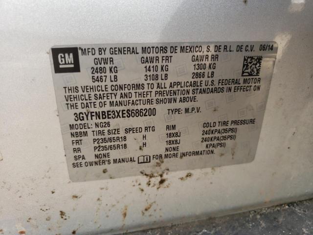 Photo 10 from auction – 2014 CADILLAC SRX LUXURY with VIN 3GYFNBE3XES686200