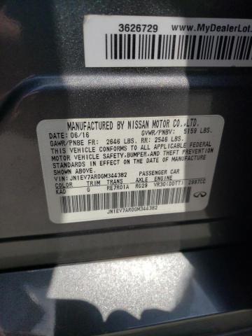 Photo 10 from auction – 2016 INFINITI Q50 PREMIU with VIN JN1EV7AR0GM344382