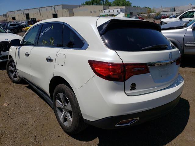 Photo 3 from auction – 2016 ACURA MDX with VIN 5FRYD4H29GB035196