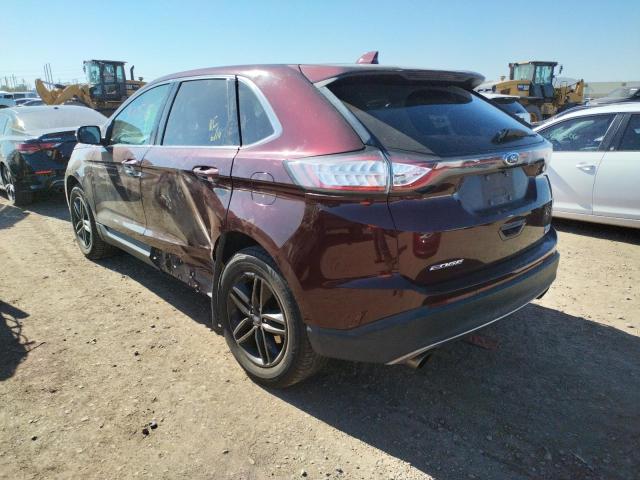 Photo 3 from auction – 2017 FORD EDGE SEL with VIN 2FMPK3J96HBC32311