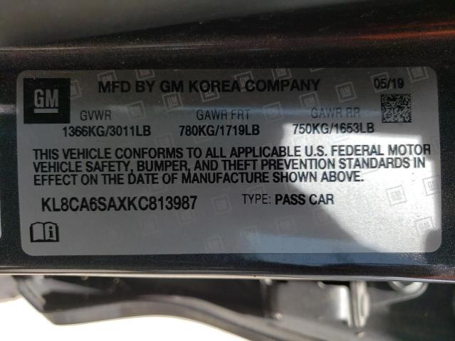 Photo 10 from auction – 2019 CHEVROLET SPARK LS with VIN KL8CA6SAXKC813987