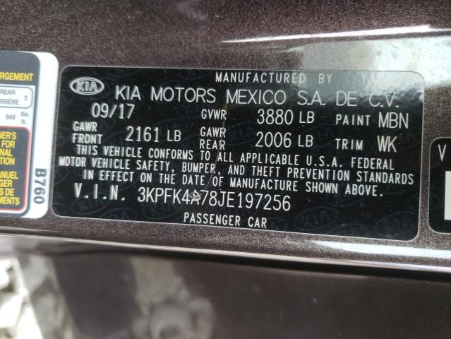 Photo 10 from auction – 2018 KIA FORTE LX with VIN 3KPFK4A78JE197256