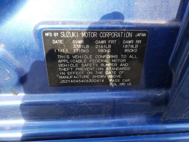 Photo 10 from auction – 2012 SUZUKI SX4 with VIN JS2YA5A54C6300414