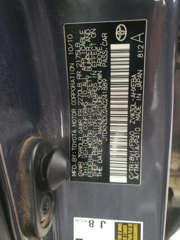 Photo 10 from auction – 2010 TOYOTA PRIUS with VIN JTDKN3DU2A0241889