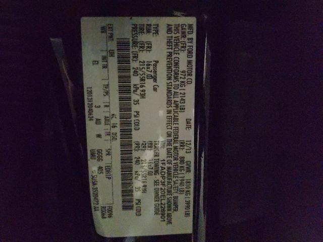 Photo 10 from auction – 2014 FORD FOCUS SE with VIN 1FADP3F20EL226901