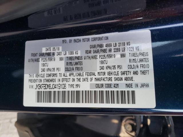 Photo 10 from auction – 2018 MAZDA CX-5 GRAND with VIN JM3KFBDM8J0419108
