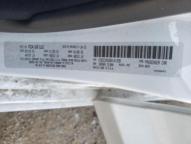 Photo 10 from auction – 2016 CHRYSLER 200 LIMITE with VIN 1C3CCCAG3GN141339
