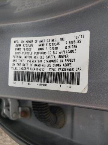 Photo 10 from auction – 2014 HONDA ACCORD LX with VIN 1HGCR2F33EA065203