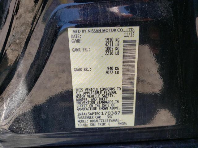 Photo 10 from auction – 2014 NISSAN ALTIMA 2.5 with VIN 1N4AL3AP3EC170387