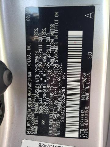 Photo 10 from auction – 2005 TOYOTA SIENNA CE with VIN 5TDZA23C15S294261