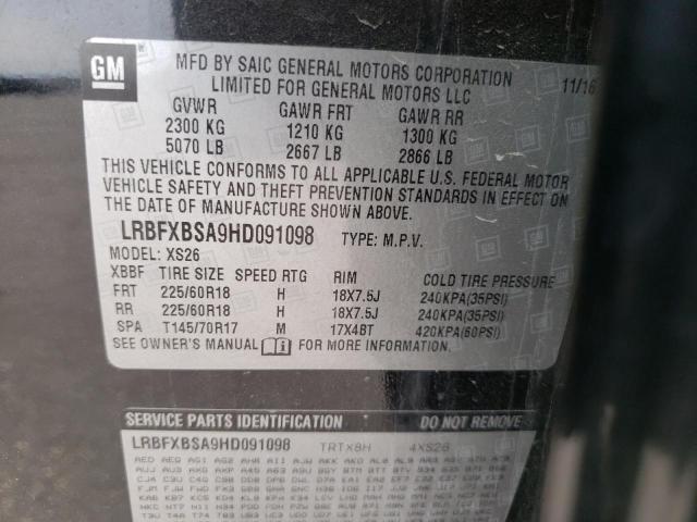 Photo 10 from auction – 2017 BUICK ENVISION E with VIN LRBFXBSA9HD091098
