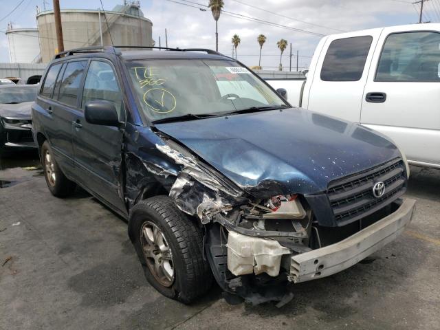 TOYOTA HIGHLANDER 2002 with VIN JTEGF21A020044613 - Photo from auction
