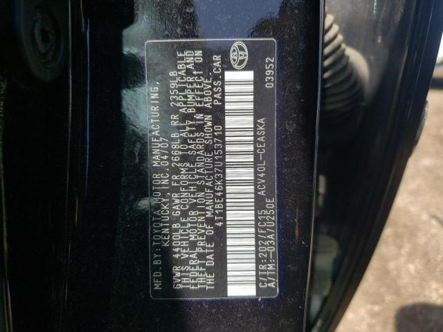 Photo 10 from auction – 2007 TOYOTA CAMRY CE with VIN 4T1BE46K37U153710