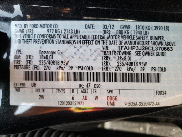 Photo 10 from auction – 2012 FORD FOCUS TITA with VIN 1FAHP3J29CL370663