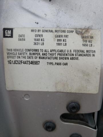 Photo 10 from auction – 2004 CHEVROLET CAVALIER with VIN 1G1JC52F447346987