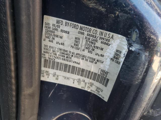 Photo 10 from auction – 2002 FORD F250 with VIN 1FTNX21S82ED14966
