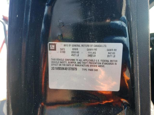 Photo 10 from auction – 2008 CHEVROLET IMPALA with VIN 2G1WB58K481370979