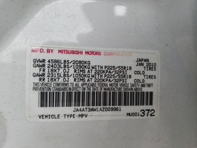 Photo 10 from auction – 2010 MITSUBISHI OUTLANDER with VIN JA4AT3AW1AZ009961