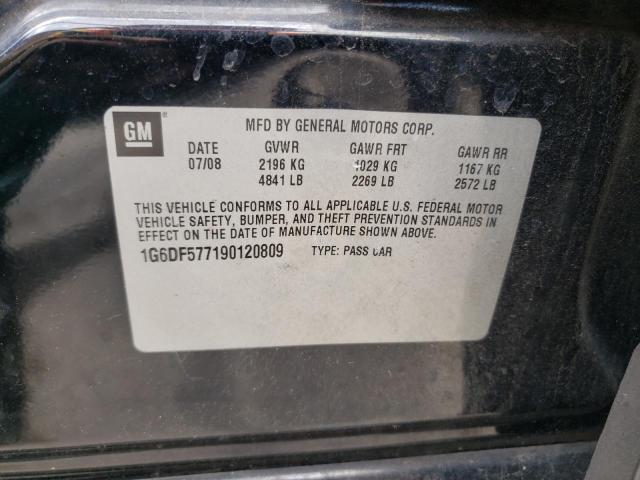 Photo 10 from auction – 2009 CADILLAC CTS with VIN 1G6DF577190120809
