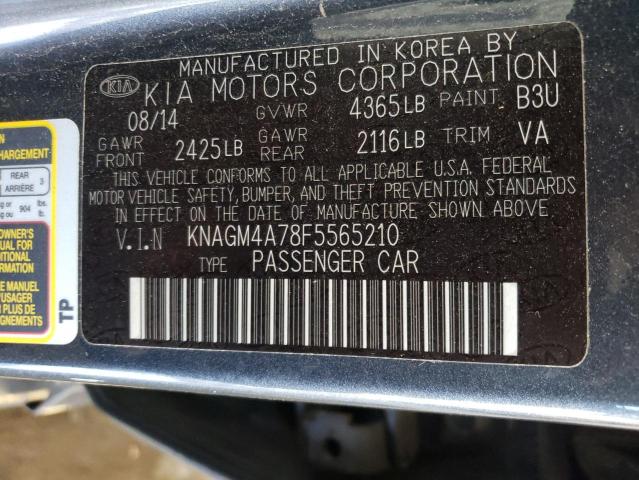 Photo 10 from auction – 2015 KIA OPTIMA LX with VIN KNAGM4A78F5565210